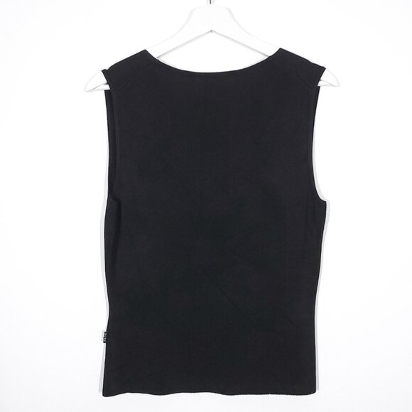 BCBGMaxAxria Black Sleeveless V Neck Top - Picture 8 of 8